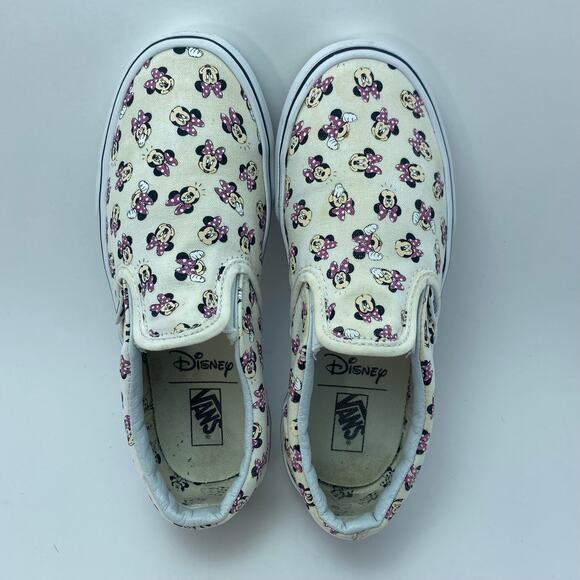 DISNEY X VANS “Minnie Mouse & Friends” Slip On Shoes Youth Kids Size 5 - Picture 12 of 12